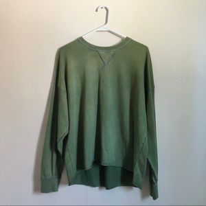 Green Aerie Real Good Sunwashed Distressed Sweatshirt